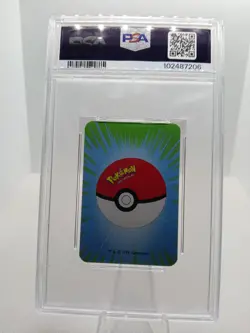 1999 BICYCLE MINI POKEMON MEWTWO PSA 8 NINTENDO GREEN 7 OF SPADES PLAYING CARD - Image 3
