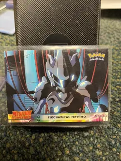 Pokemon TCG Mechanical Mewtwo Pokemon Topps Mewtwo Strikes Back #6 Blue Logo - Image 1