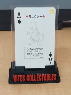 Pokemon - 1996 Mewtwo Ace Of Spades - Green Version - Image 1
