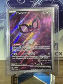 Pokemon TCG Pecharunt 129 Scarlet & Violet Promo Holo Pokemon Center Sealed - Image 1