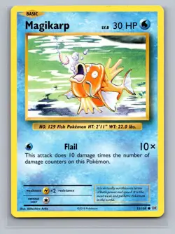 Magikarp 33/108 Common Evolutions Pokemon Lightly Played - Image 1