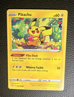 Pokemon TCG Pikachu 52/196 - Image 1
