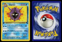 CLOYSTER 32/62 UNCOMMON FOSSIL POKEMON 1ST EDITION LP - Image 3