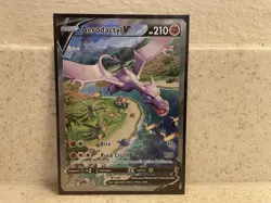 Pokemon SwSh Lost Origin: Aerodactyl Ultra Rare full art V 180/196 (mint) - Image 1