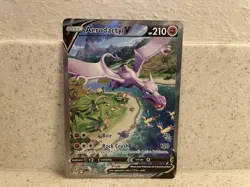 Pokemon SwSh Lost Origin: Aerodactyl Ultra Rare full art V 180/196 (mint) - Image 2