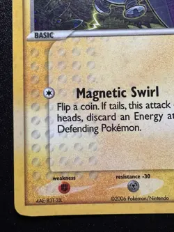 Magnemite 59/92 EX Legend Maker Pokemon Card Reverse Holo Foil Rare Swirl HP - Image 5