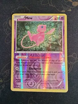 Pokemon TCG Mew Reverse Holo Rare XY Fates Collide 29/124 HP - Image 1