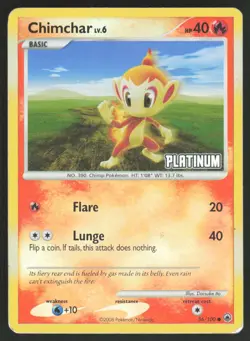 Chimchar 056/100 Holo Promo Burger King Promos Pokemon Moderately Played - Image 1