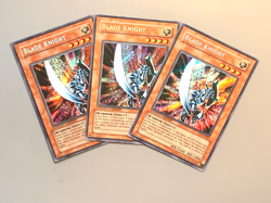 yugioh 3X Blade Knight CT1-EN002 Secret Rare VLP NM play set - Image 1