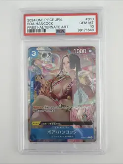 2024 ONE PIECE PRB01 JPN ALTERNATE ART #013 BOA HANCOCK PSA 10 - Image 1