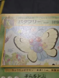 Butterfree Japanese Card Southern Islands No. 012 Heavily Played - Image 3