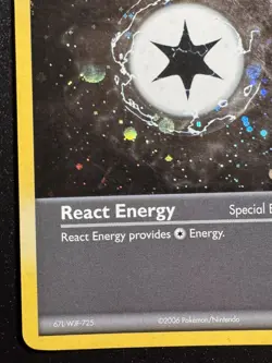React Energy 82/92 EX Legend Maker Pokemon Card Reverse Holo Foil Rare Swirl MP - Image 5