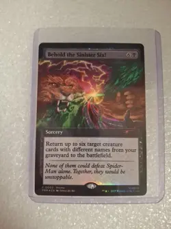 Pax West 2025 FOIL Behold The Sinister Six! MTG Spiderman Promo Card A03 - Image 1