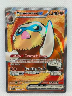 Pokemon Journey Together - Mamoswine EX 174/159 - Ultra Rare - NM/M Condition - Image 1