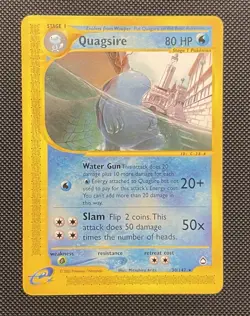 2002 Pokemon Aquapolis Quagsire 30/147 - NM - Image 1