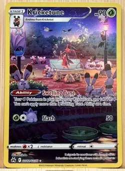 Kricketune GG02/GG70 Crown Zenith: Galarian Gallery Holo Pokemon TCG NM - Image 1