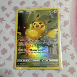 Pokemon TCG Pikachu GG30/GG70 Crown Zenith Galarian Gallery Holo UR 60HP - Image 1