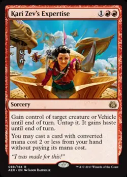 1x Kari Zev's Expertise - Foil Light Play MTG Magic - Kid Icarus - - Image 1