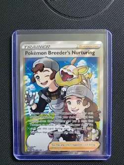 Pokemon Breeder's Nurturing (Full Art) 188/189 Swsh03: Darkness Ablaze Holo - Image 1
