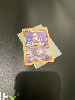 Pokemon TCG Mewtwo Base Set 10/102 Holo Unlimited Holo Rare LP/NM #1 - Image 2