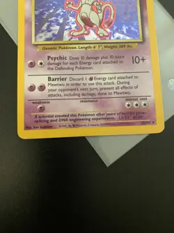 Pokemon TCG Mewtwo Base Set 10/102 Holo Unlimited Holo Rare LP/NM #1 - Image 4