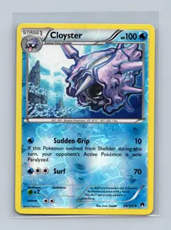 Cloyster 24/122 Uncommon BREAKpoint Pokemon Reverse Holo Lightly Played - Image 1