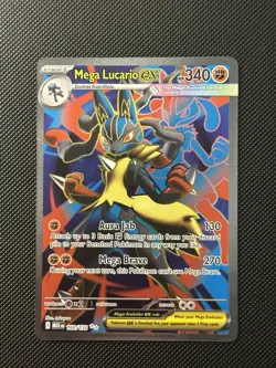 Pokemon TCG Mega Evolution - Mega Lucario ex 160/132 Ultra Rare Full Art - NM - Image 1