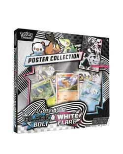 Pokemon TCG: Black Bolt & White Flare Unova Poster Collection - Factory Sealed - Image 1