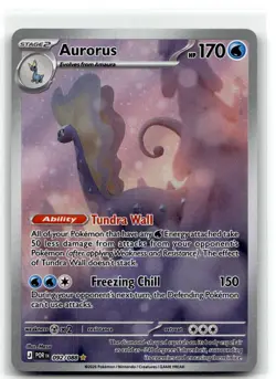 Aurorus 092/088 Holo Illustration Rare Perfect Order Pokemon NM b6 - Image 1