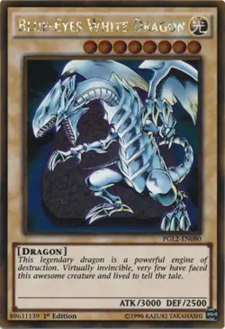 Blue-Eyes White Dragon - PGL2-EN080 - Gold Rare - 1st Edition PL/MP Yugioh Premi - Image 1