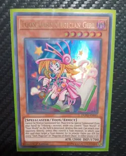 YuGiOh Toon Dark Magician Girl DUPO-EN041 1st Edition Ultra Rare LP - Image 1