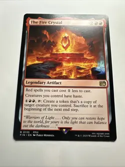 The Fire Crystal Final Fantasy Regular Magic: The Gathering Card NM - Image 3
