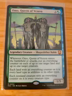 MTG Omo, Queen of Vesuva 0002 Modern Horizons 3 M/NM Free UK P&P - Image 1