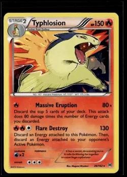 2015 XY - BREAKthrough Cosmos Holo Promo Typhlosion Stage 2/Rare Holo #20 - Image 1