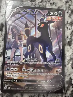 Umbreon V TG22/TG30 Ultra Rare Trainer Gallery Holo Lost Origin Pokemon Card - Image 1