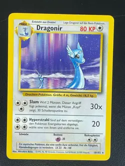 Dragonir 18/102 Base Set Deutsch Exc Pokemon - Image 1