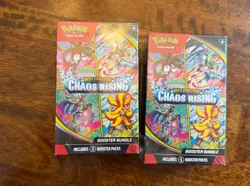 Pokemon Mega Evolution Chaos Rising Booster Bundles Factory Sealed New Lot Of 2 - Image 1