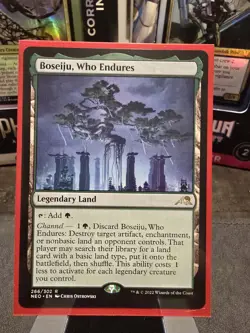 MTG Boseiju Who Endures Kamigawa Neon Dynasty Card Magic the Gathering - Image 1