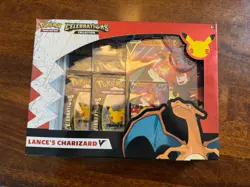 Pokemon TCG: Celebrations Collection Box Lance's Charizard V - New Sealed - Image 1