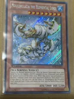 Yugioh Moulinglacia The Elemental Lord ABYR-EN035 1st Edition Secret Rare NM - Image 1