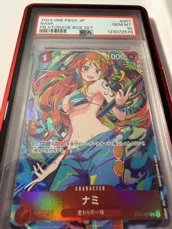 One Piece Premium Booster The Best Storage Box Set #007 Nami PSA 10 - Image 2