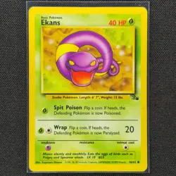 Ekans - 46/62 - Common - Fossil Set - Pokemon Card - HP - Image 1