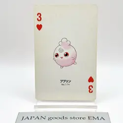 Jigglypuff Pokemon #174Playing Card Gold Poker Pichu Nintendo Japanese Vintage - Image 1