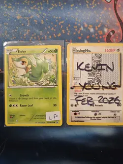 Pokemon TCG Snivy RC1/RC25 Legendary Treasures: Radiant Collection Holo LP - Image 1