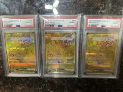 Sequential 3 PSA 10 Pikachu ex UR 236/187 Terastal Festival ex SV8a Pokemon JP - Image 1
