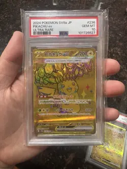Sequential 3 PSA 10 Pikachu ex UR 236/187 Terastal Festival ex SV8a Pokemon JP - Image 2