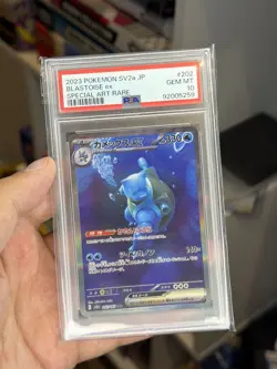 PSA 10 Blastoise EX 202/165 Special Art Rare Sv2a 151 Pokemon Japanese - Image 1