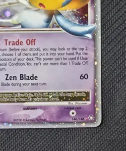 Pokemon TCG Uxie LV.X 146/146 Legends Awakened Ultra Rare Holo English 2008 - Image 5