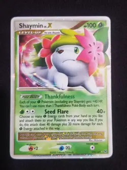 Pokemon TCG Shaymin LV.X 2009 Platinum 126/127 Holo - Image 1