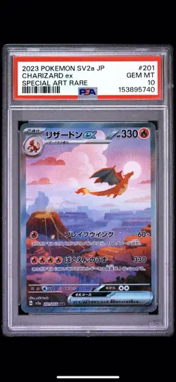 Pokemon TCG Charizard ex 151 Special Art Rare Holo 201/165 Japanese PSA 10 - Image 1